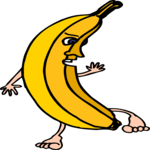 Banana Dancing 1 Clip Art