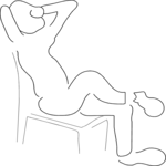 Legs Crossed 2 Clip Art