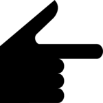 Finger Pointing 104 Clip Art