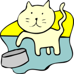 Cat Pointing 2 Clip Art