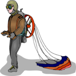 Parasailing Clip Art