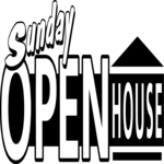 Sunday Open House Clip Art