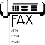 FAX Machine 04 Clip Art