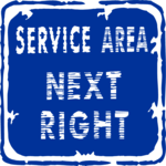 Service Area Next Right 1 Clip Art