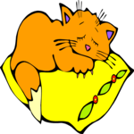 Cat Sleeping 5 Clip Art