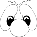 Eyes & Nose 05 Clip Art