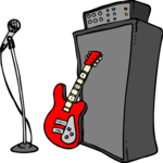 Guitar - Electric 26 Clip Art