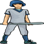 Batter 33 Clip Art