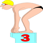 Swimmer 01 Clip Art