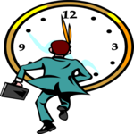 In a Hurry 16 Clip Art