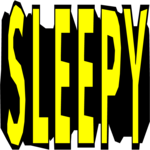 Sleepy Clip Art