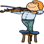 Violinist 34 Clip Art