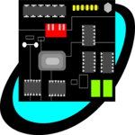 Transistor Board Clip Art