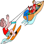 Water Skiing 35 Clip Art