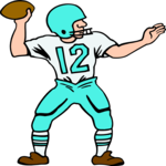 Football Player 31 Clip Art