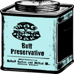 Antique Style Belt Preservative Clip Art