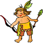 Native American Boy 5 Clip Art