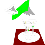 Martinis & Money Clip Art