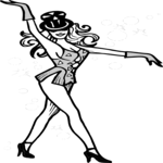 Show Girl 2 Clip Art