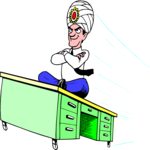 Flying Desk - Geenie 2 Clip Art