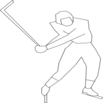 Ice Hockey - Player 15 Clip Art