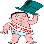 Baby New Year 17 Clip Art