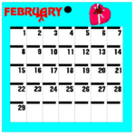 85 February Leap - Sun Clip Art