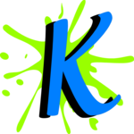 Splat K Clip Art