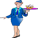 Flight Attendant 3 Clip Art