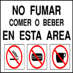 No Smoking, etc - Spanish Clip Art