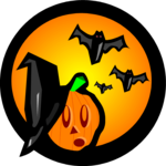 Bats & Pumpkin Clip Art