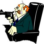 Man with Gun Clip Art