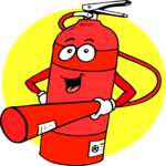 Fire Extinguisher - Cartoon Clip Art