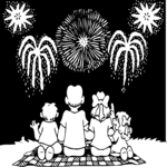 Fireworks Display Clip Art