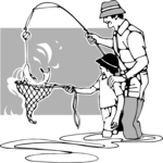 Fishing 003 Clip Art