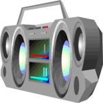 Boom Box 12 Clip Art