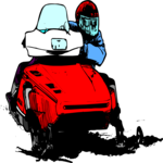 Snowmobile 08 Clip Art