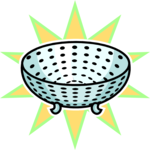 Colander 4 Clip Art