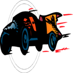 Auto Racing - Car 16 Clip Art