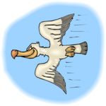 Pelican Flying  Clip Art