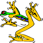 Frog Dancing 4 Clip Art