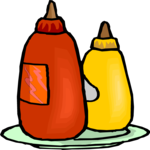 Ketchup & Mustard Clip Art