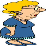 Woman Wearing Glasses Clip Art