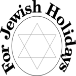For Jewish Holidays Title Clip Art