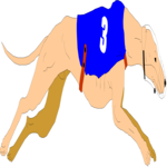 Dog Racing 1 Clip Art