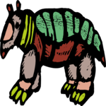 Armadillo 4 Clip Art