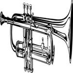 Trumpet 03 Clip Art