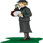 Funeral - Grieving 2 Clip Art