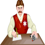 Sheriff Writing Clip Art