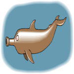 Dolphin - Bottlenose Clip Art